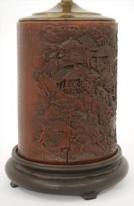 Chinese Imperial Bamboo Brushpot, 18th c.