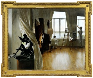 "The Plasterers" by John Koch painting