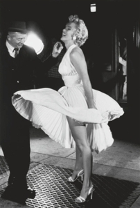 George S.  Zimbel:  'Marilyn Monroe and Billy Wilder, The Seven Year Itch, New York, 1954'.  Being auctioned by artnet auctions