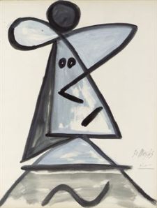 Pablo Picasso (1881-1973) Tête de femme signed and dated '30 Mars 43 Picasso' (lower right) gouache and wash on paper 25 7/8 x 19 7/8 in. (65.7 x 50.4 cm.) Executed on 30 March 1943 